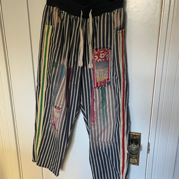 Striped Patchwork Joggers - Picture 4 of 5